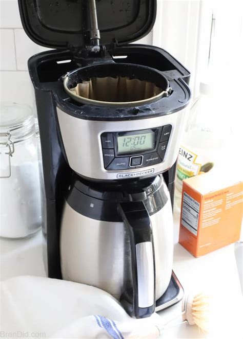 How To Clean A Coffee Pot 3 Ways To Deep Clean A Coffee Maker Bren Did