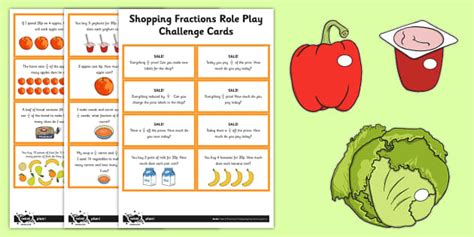 Fractions Shopping Role Play Pack Teacher Made Twinkl