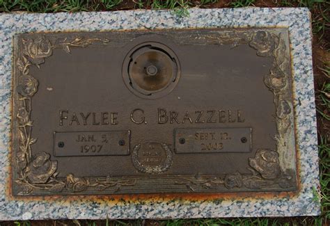 Mary Faylee Ghent Brazzell M Morial Find A Grave