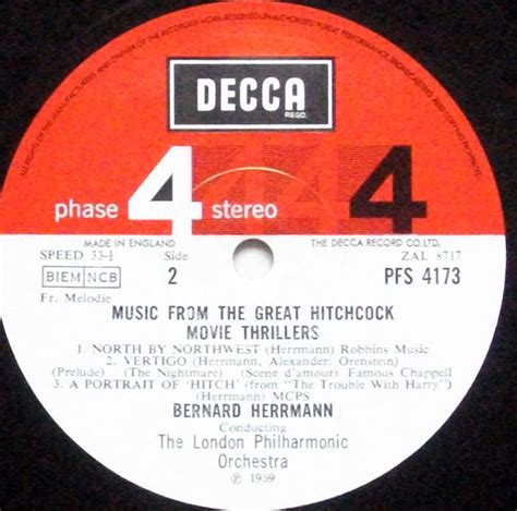 Bernard Herrmann London Philharmonic Orchestra Music From The Great