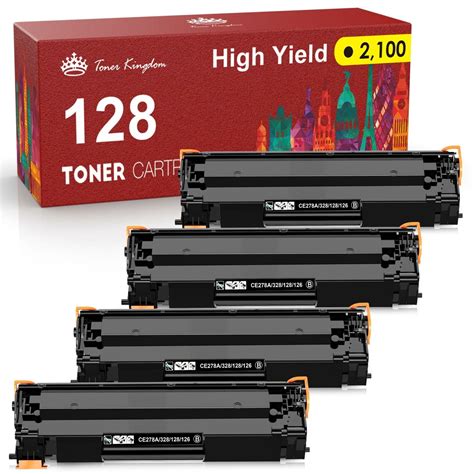 Canon 128 High Yield Black Toner Cartridges 4 Pack For Canon D530