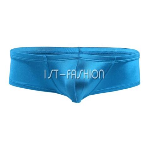 Sexy Men Bikini Underwear Wet Look Low Rise Pouch Briefs Thong Shorts Underpants EBay