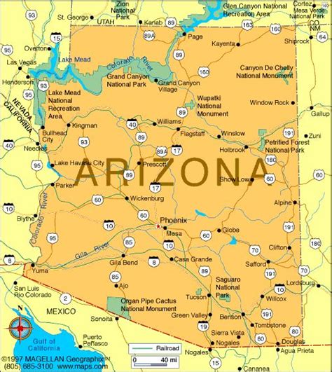 The Wave Arizona Map