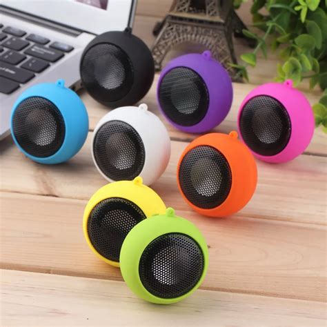 Kebidu Protable Mini Speaker 3 5mm Jack Hamburg Type Telescopic Plug In