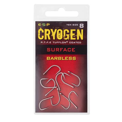 ESP Cryogen Surface Hooks Size 8 Barbless Premier Angling