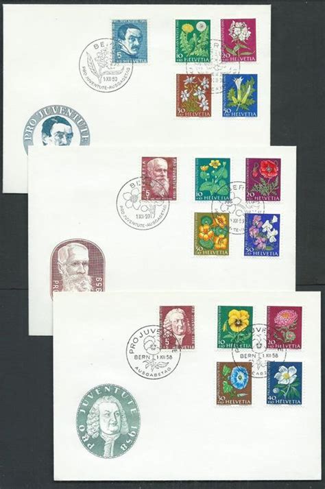 1958 59 60 FDC SET Illust BERN Tadellos Selten Ab 1 Kaufen Auf Ricardo