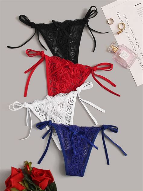 Is That The New 4pack Floral Lace Panty Set Romwe Usa