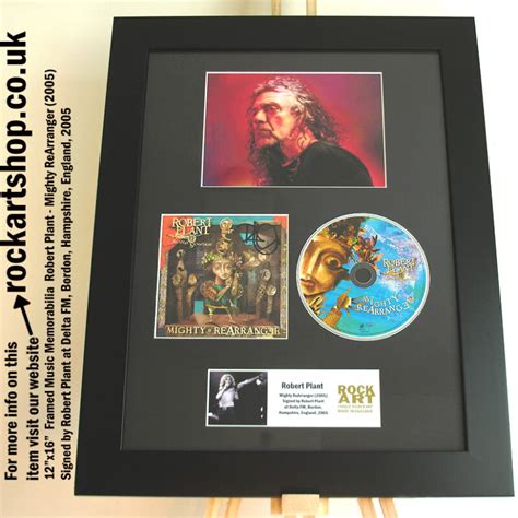 ROBERT PLANT SIGNED MIGHTY REARRANGER AUTOGRAPHED MEMORABILIA ROCK