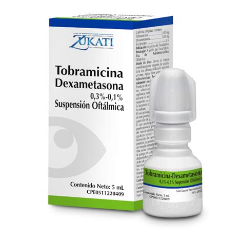 Tobramicina Dexametasona Oftalmico 3 1 Mg Solucion 5ml Sonssimet