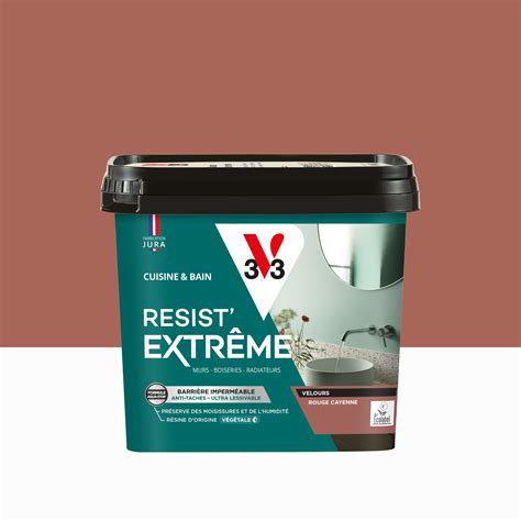 Peinture Mur Rouge Cayenne Velours V Resist Extr Me Cuisine Et Bain