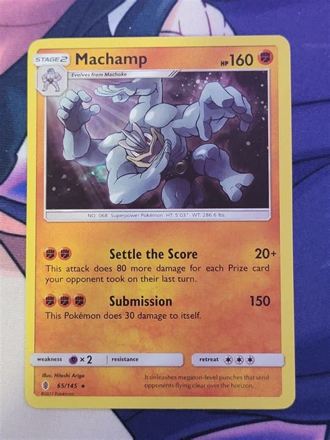 Pokemon Tcg Card Machamp Guardians Rising Rare Holo Foil