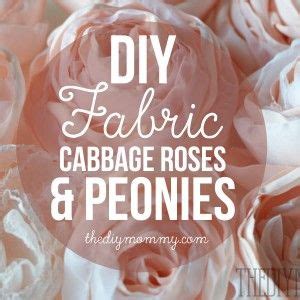 Video Tutorial Make Diy Fabric Cabbage Roses Or Peony Flowers Fabric