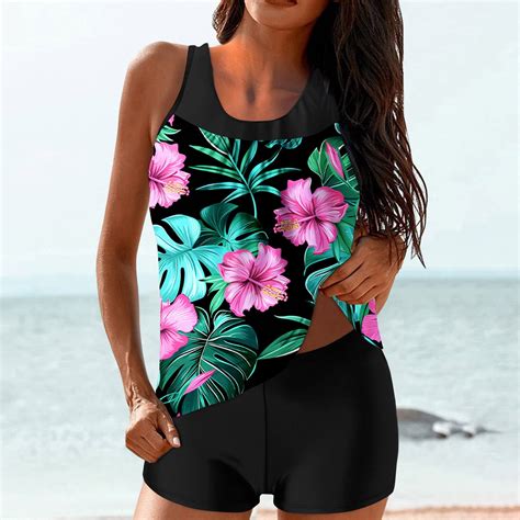 Fanxing Conservative Blouson Tankini Swimsuits For Women 2024 Summer