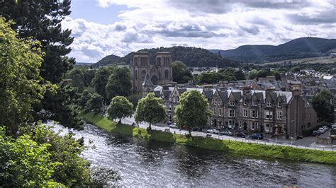 Photo Scotland Inverness Cathedral Sky Temple Rivers 1920x1080