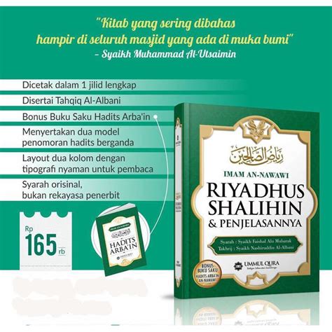 Jual Riyadhus Shalihin Dan Penjelasannya Kitab Riyadhus Sholihin Imam