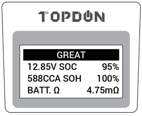 TOPDON BT500P 12V 24V Battery Tester With Printer User Manual