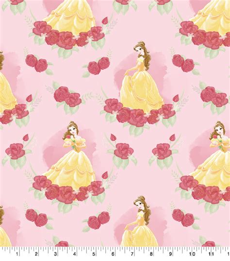 Disney Princess Belle Rose Fabric Clip Art Library