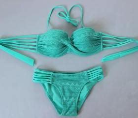 Women Sexy Lace Multi Rope Swimsuit Swimwear Bikini Green On Luulla