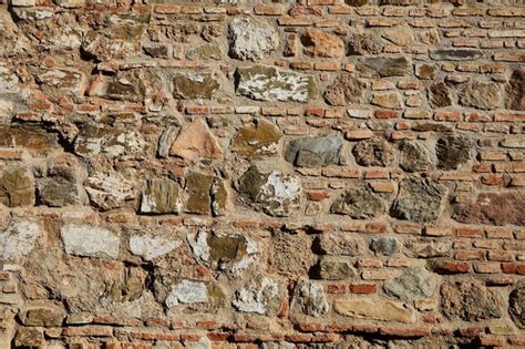 Textura De Adoquines Adoquines Con Cemento En El Medio Muro De