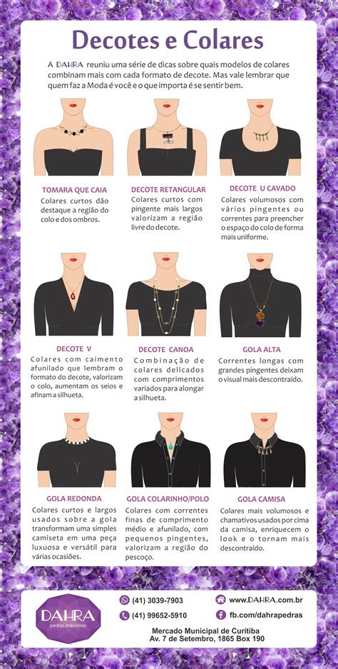 Tipos De Decotes E Colares - Tipos de colares para decotes | Tipos de decotes e colares, Que colar ...