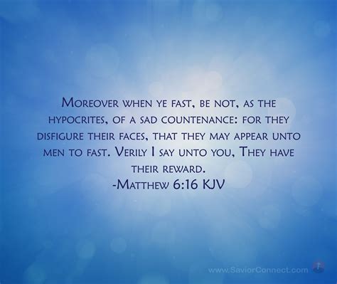 Matthew 6:16 King James Version | Scripture images, Kjv, Scripture