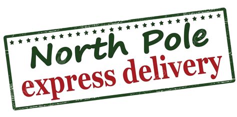 North Pole Express Delivery Express Outlet Green Vector Express