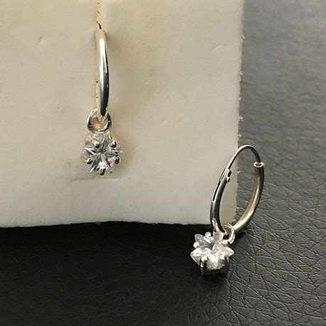 Boucles d oreilles créoles argent 925 000 pendants petites étoiles