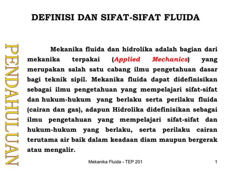 Definisi Sifat Fluida Ppt