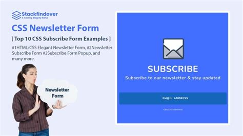 Css Newsletter Form Top Css Subscribe Form Examples