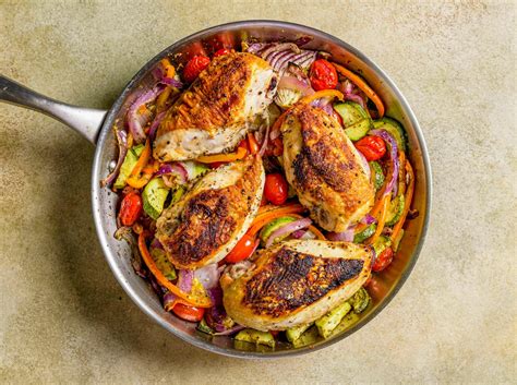 Frying Pan Chicken And Vegetables