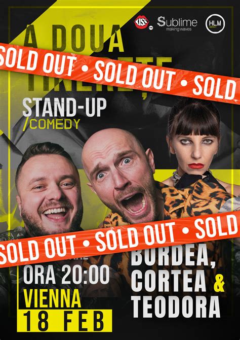 Bilete Viena Stand Up Comedy Cu Bordea Cortea I Teodora Nedelcu A