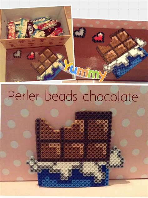 Perler Beads Chocolate Bar Perler Beads Perler Bead Patterns Diy Perler Beads