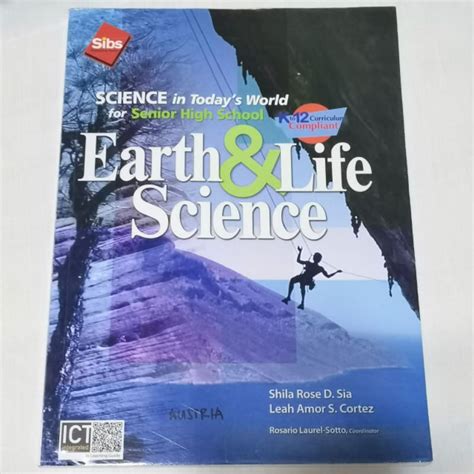 Shs Grade 11 Textbooks Science In Today S World Earth Life Science