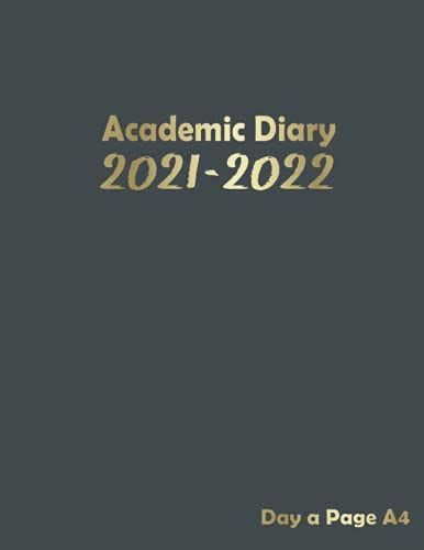 A4 Academic Diary 2021 2022 Day A Page Academic Planner August 2021