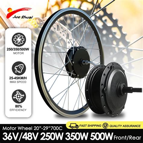 36v48v 250w 350w 500w Electric Bike Front Rear Brushless Motor Wheel