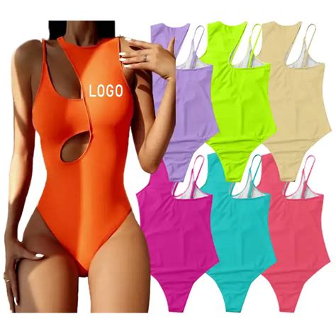 Ne piece Bikini de nailon para mujer traje de baño sexy con cordón de