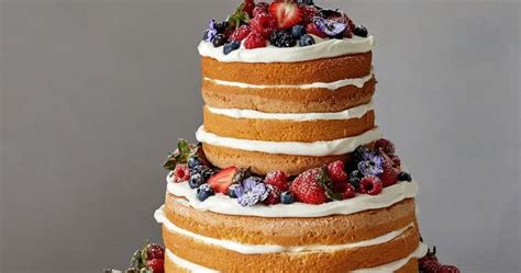 Naked Berry Chiffon Cake Punchfork