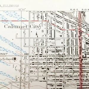antique calumet city illinois hammond indiana   geological