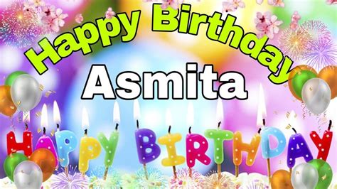 Happybirthdayasmitaअस्मिता Happy Birthday Asmita Whatsapp Status