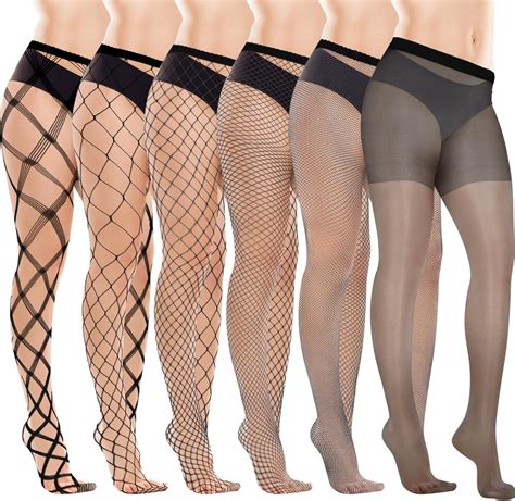 Pairs High Waist Tights Fishnet Stockings Thigh Pantyhose Pair