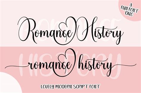 Romance History Font By Hkl Studio · Creative Fabrica