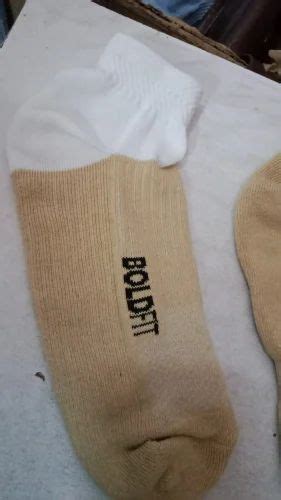 Unisex Printed Cotton Terry Towel Ankle Socks At Rs Pair In