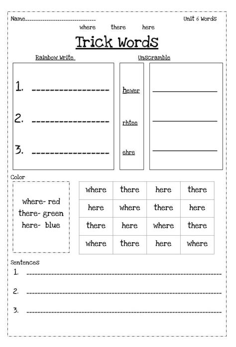 Fundations Worksheets Grade 1