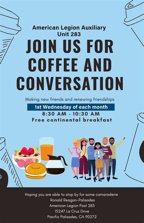 Coffee and Conversation — American Legion Palisades Post 283