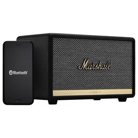 Marshall Acton II Bluetooth Speaker, Black at Gear4music