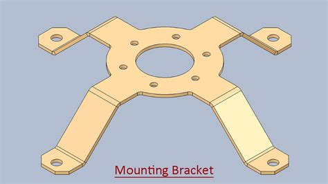 Mounting Bracket Solidworks Sheet Metal Tutorial Youtube