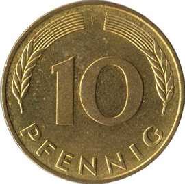 Pfennig Bundesrepublik Deutschland R Publique F D Rale D