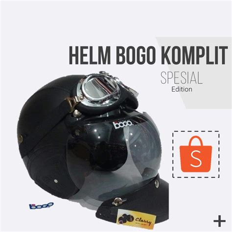 Jual Helm Bogo Chrome Komplit | Shopee Indonesia