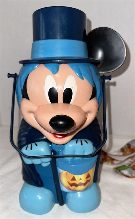 2 Disneyland Park Exclusive Haunted Mansion Hatbox Pumpkin Popcorn