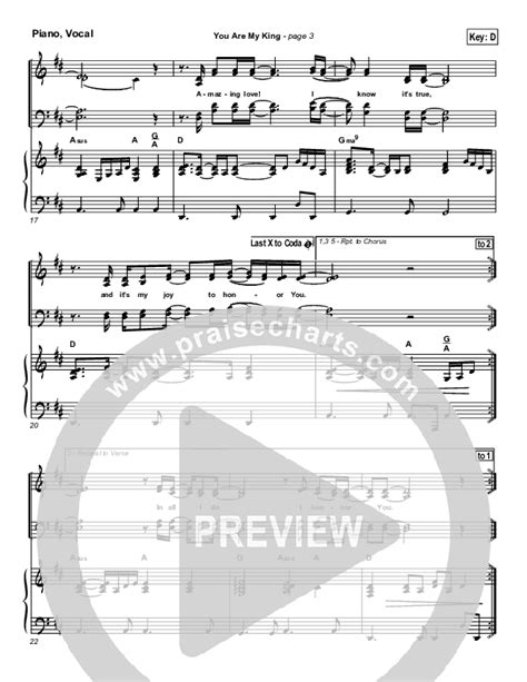 You Are My King Amazing Love Sheet Music Pdf Christy Nockels Praisecharts